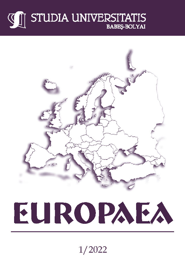 STUDIA UBB EUROPAEA, Volume 67 (LXVII), No. 1, July 2022