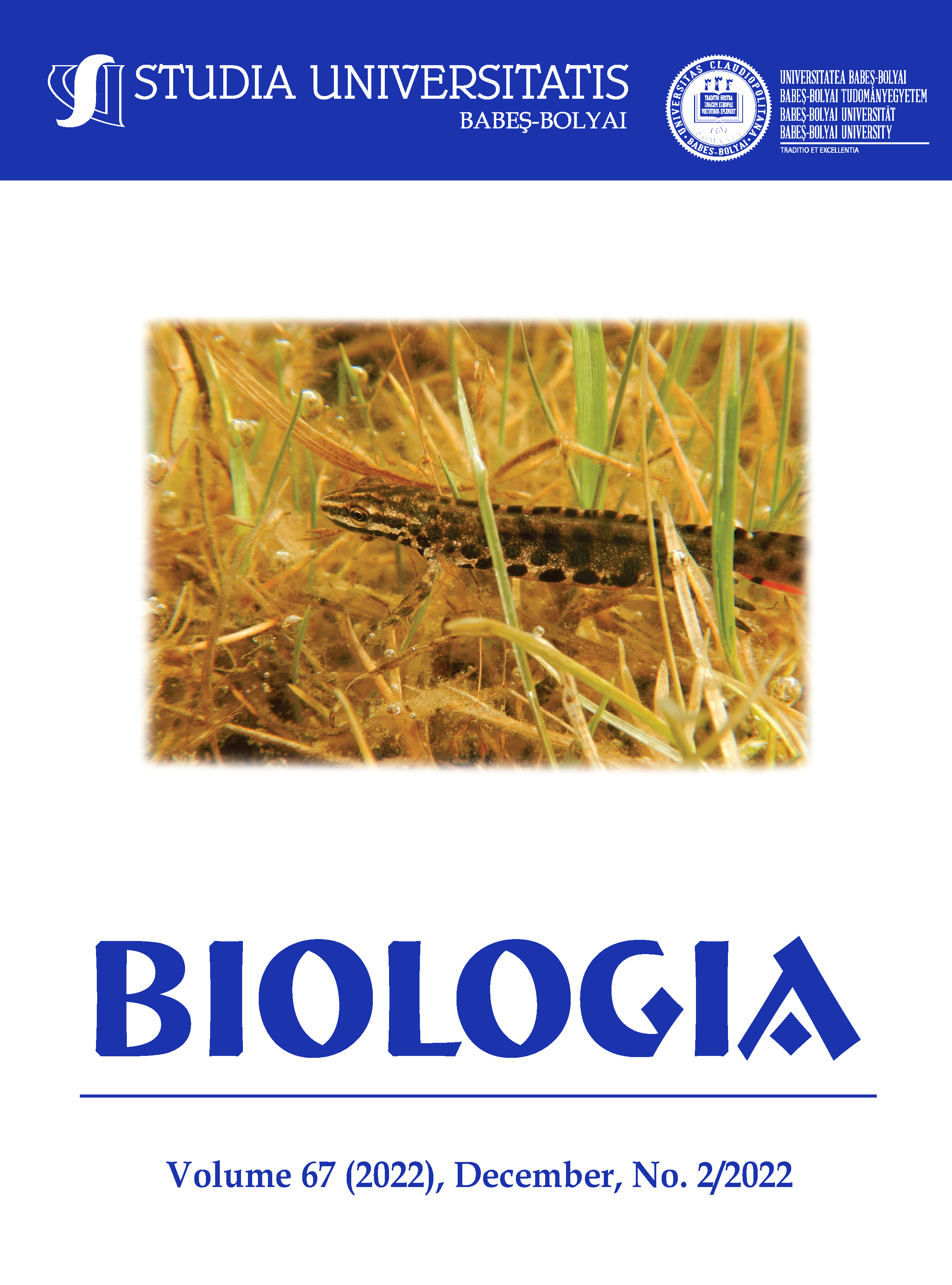 STUDIA UBB BIOLOGIA, Volume 67 (LXVII), No. 2, December 2022