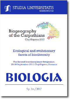 STUDIA UBB BIOLOGIA, Volume 62 (LXII), Sp.Issue, September 2017