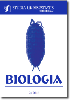STUDIA UBB BIOLOGIA, Volume 61 (LXI), No. 2, December 2016