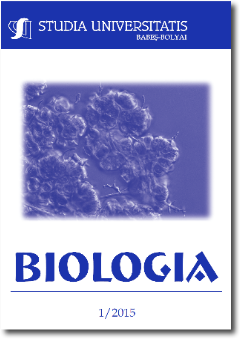 STUDIA UBB BIOLOGIA, Volume 60 (LX), No. 1, June 2015