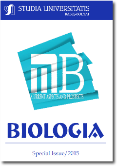STUDIA UBB BIOLOGIA, Volume 60 (LX), Sp.Issue, December 2015