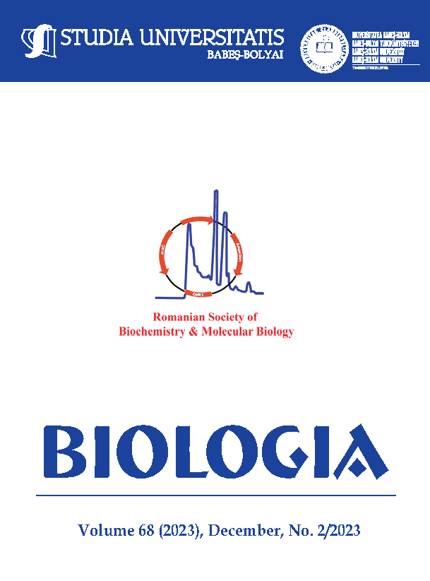 STUDIA UBB BIOLOGIA, Volume 68 (LXVIII), No. 2, December 2023