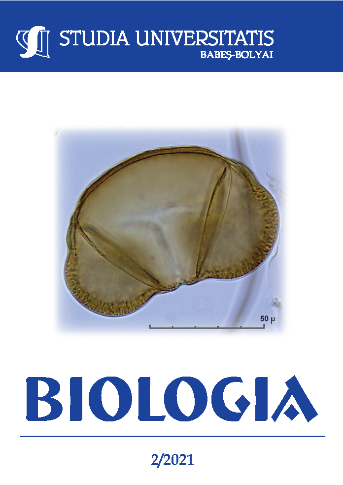 STUDIA UBB BIOLOGIA, Volume 66 (LXVI), No. 2, December 2021