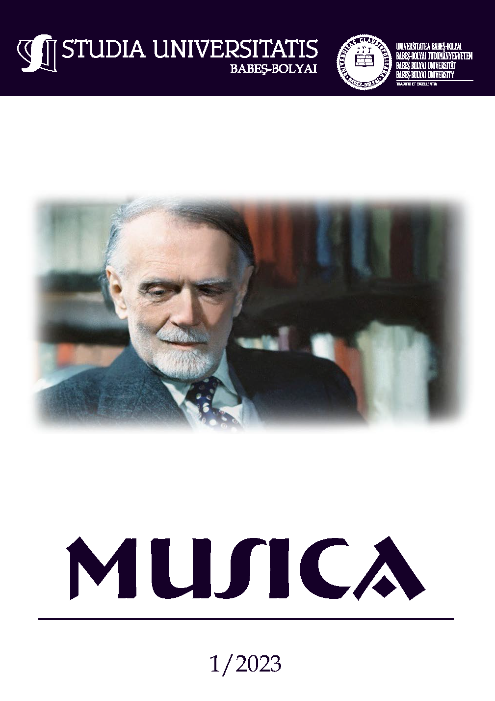 STUDIA UBB MUSICA, Volume 68 (LXVIII), No. 1, June 2023