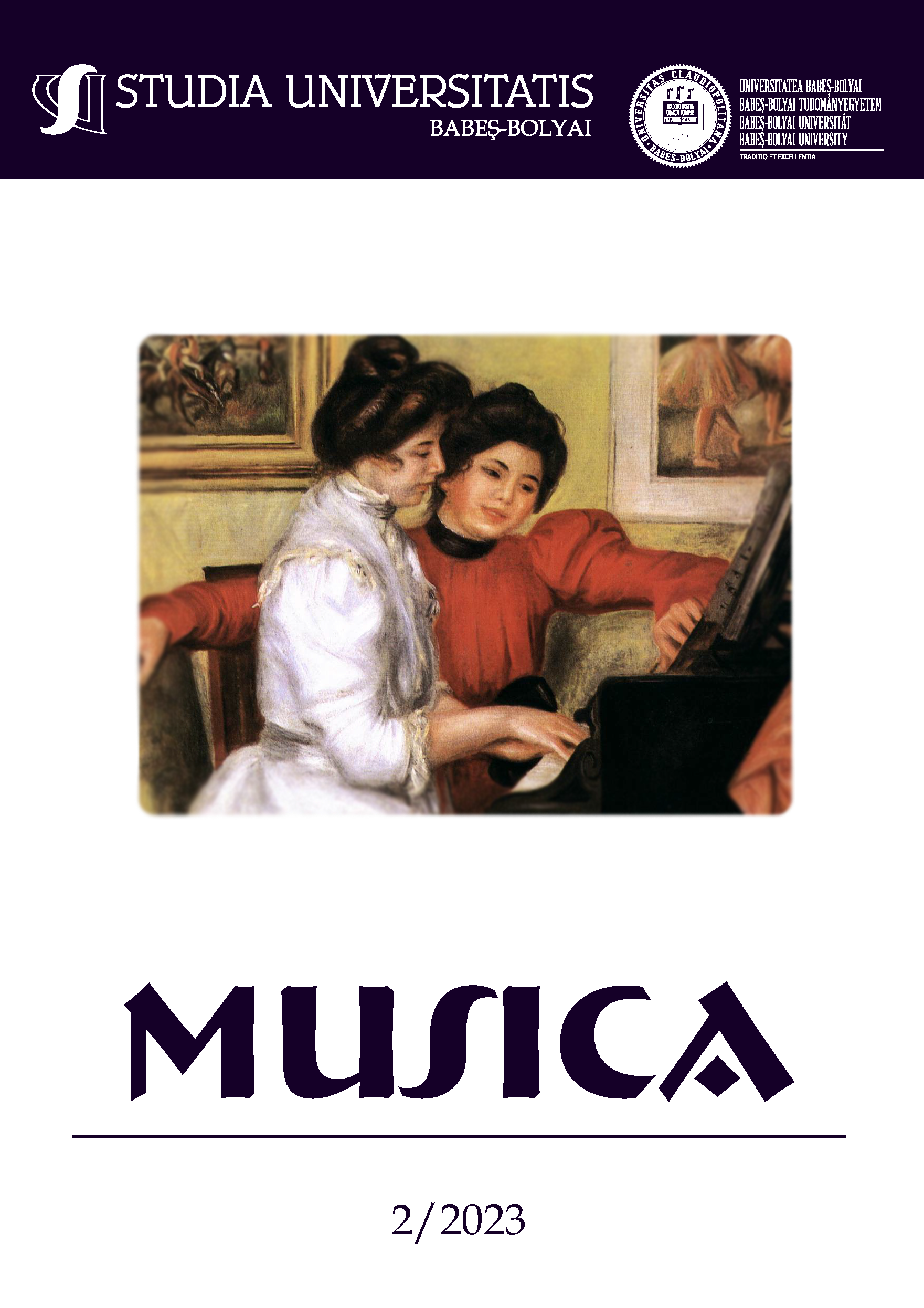 STUDIA UBB MUSICA, Volume 68 (LXVIII), No. 2, December 2023