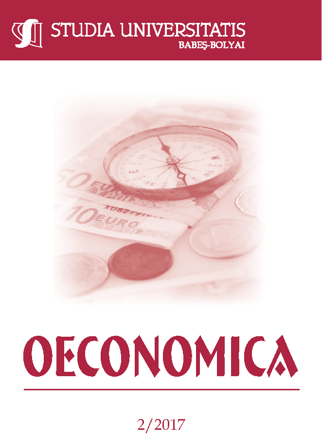 STUDIA UBB OECONOMICA, Volume 62 (LXII), No. 2, August 2017