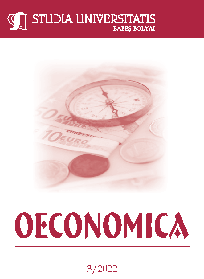 STUDIA UBB OECONOMICA, Volume 67 (LXVII), Issue 3, December 2022