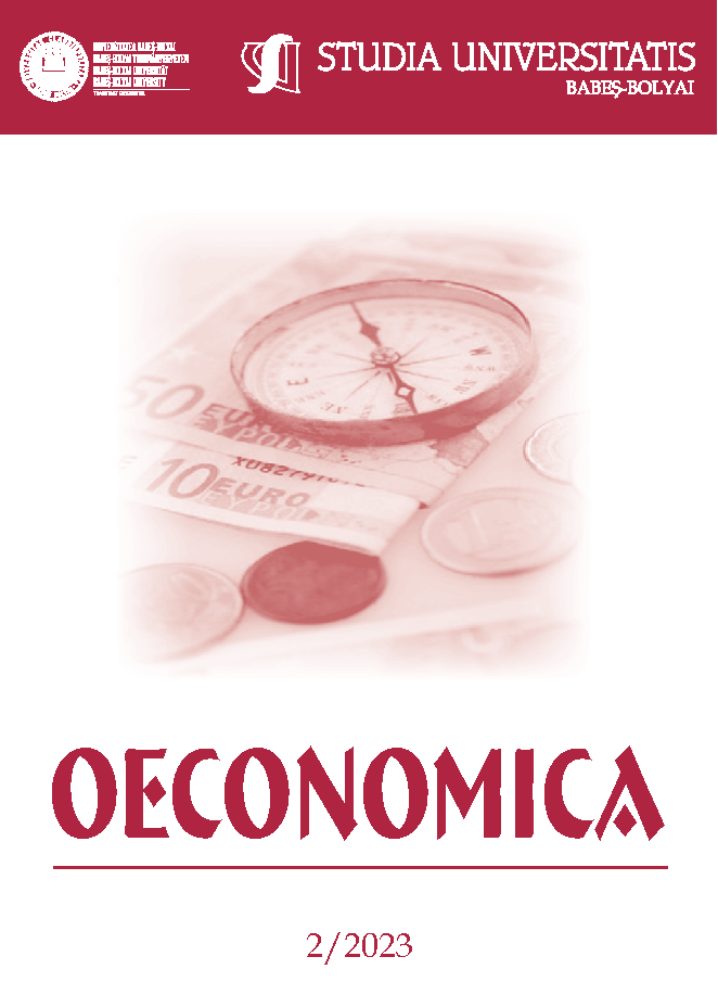 STUDIA UBB OECONOMICA, Volume 68 (LXVIII), Issue 2, August 2023