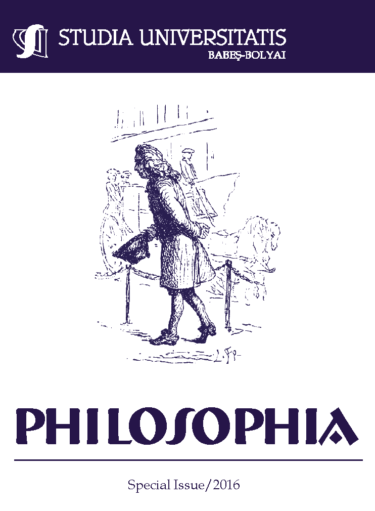 STUDIA UBB PHILOSOPHIA, Volume 61 (LXI), Special Issue, December 2016