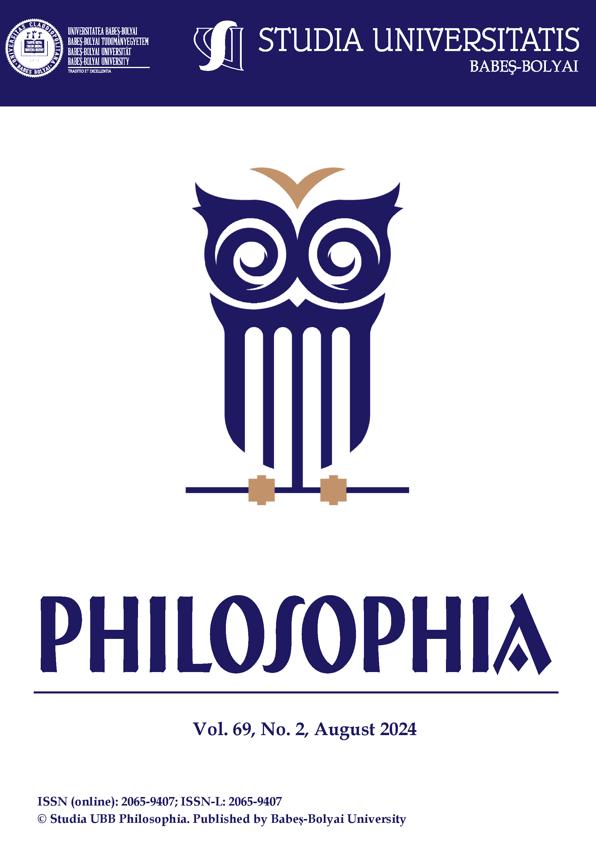 STUDIA UBB PHILOSOPHIA, Volume 69 (LXIX), No. 2, August 2024