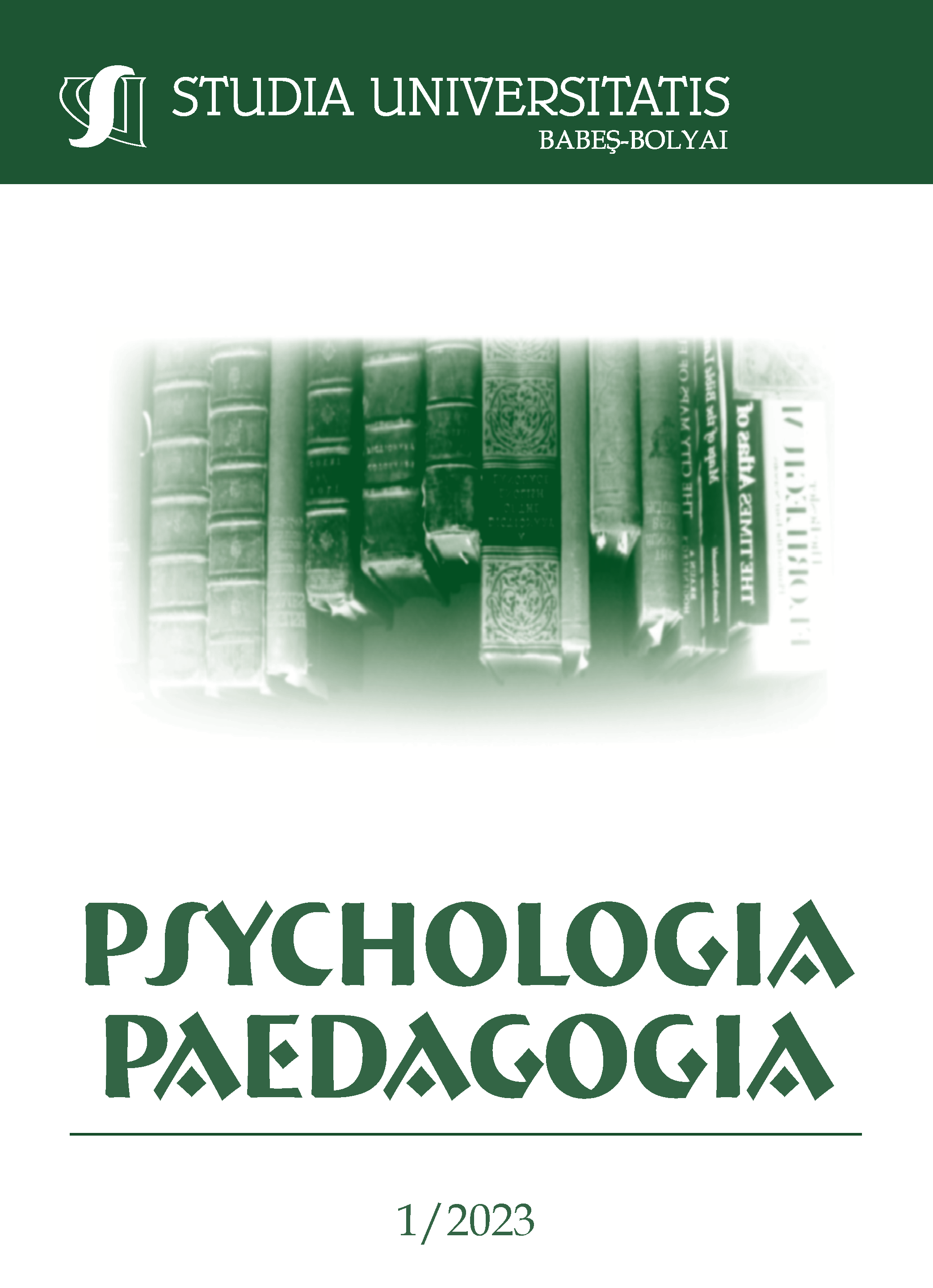 STUDIA UBB PSYCHOL.-PAED., Volume 68 (LXVIII), No. 1, June 2023