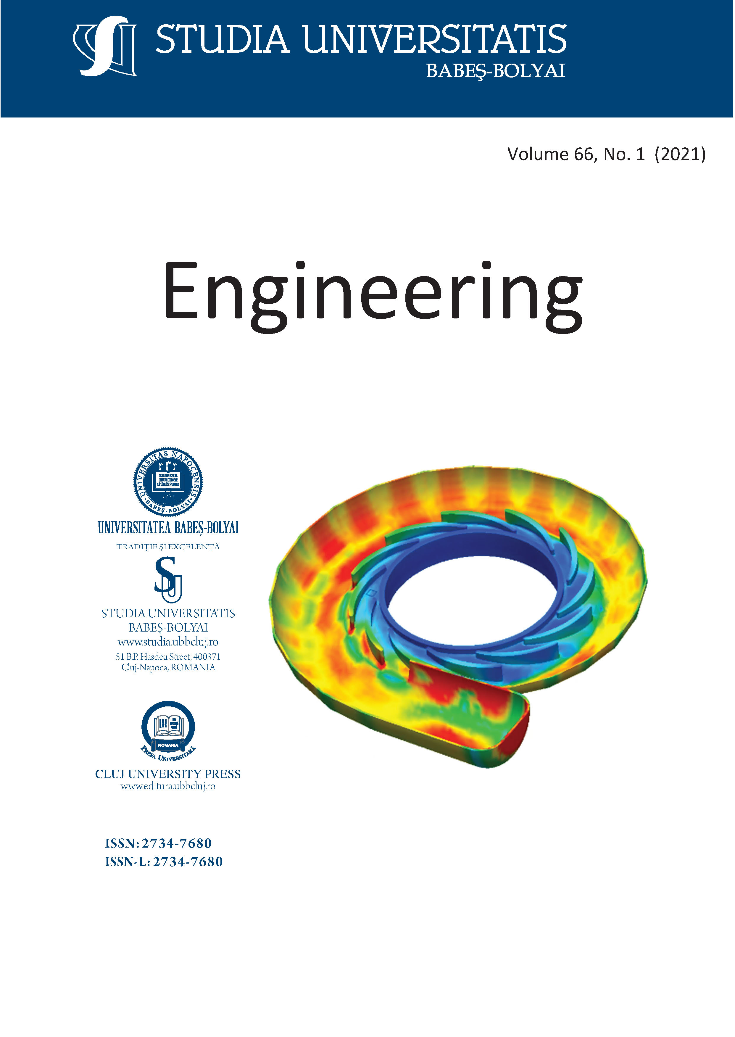 STUDIA UBB ENGINEERING, Volume 66 (LXVI), No. 1, November 2021