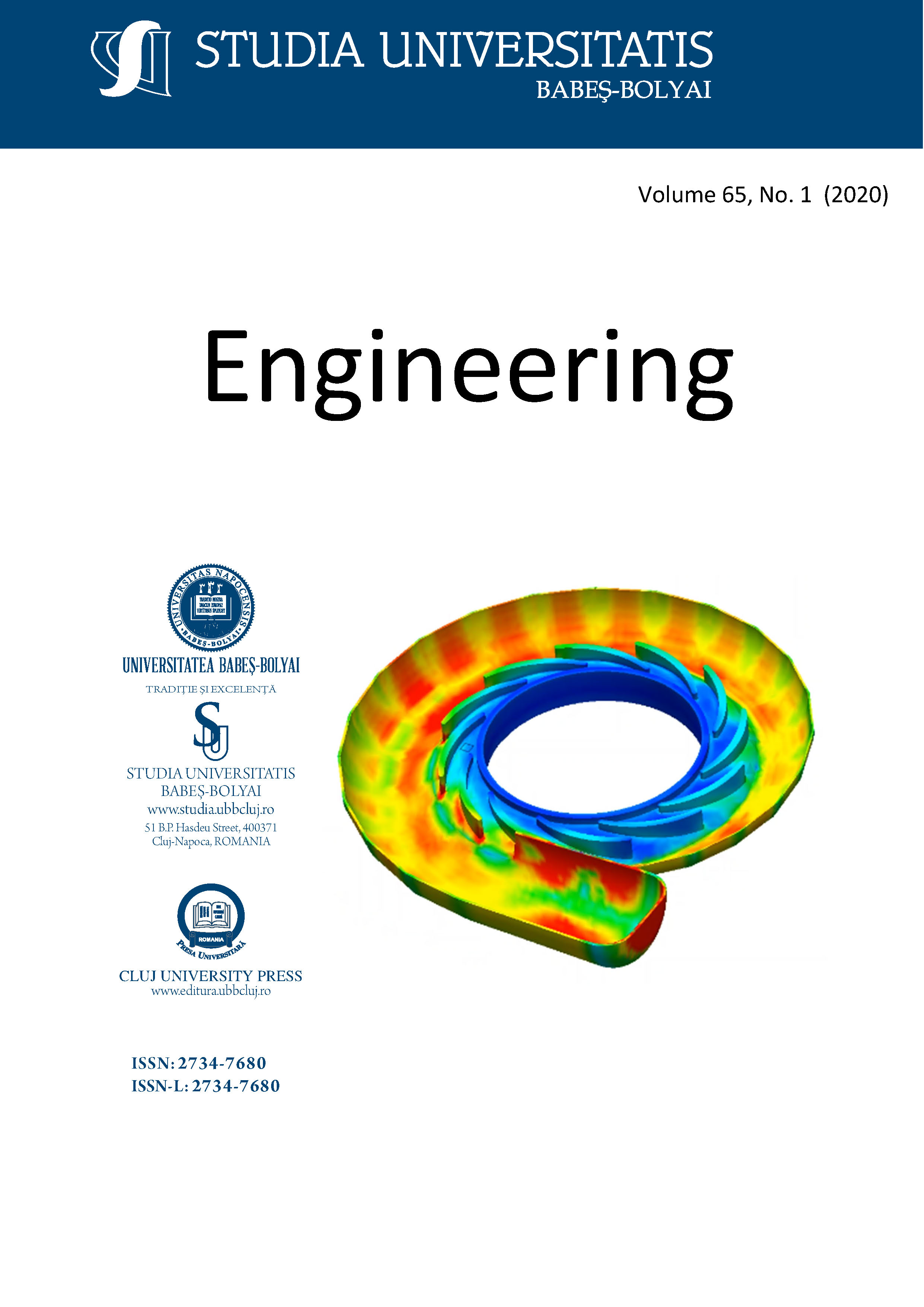 STUDIA UBB ENGINEERING, Volume 65 (LXV), No. 1, November 2020