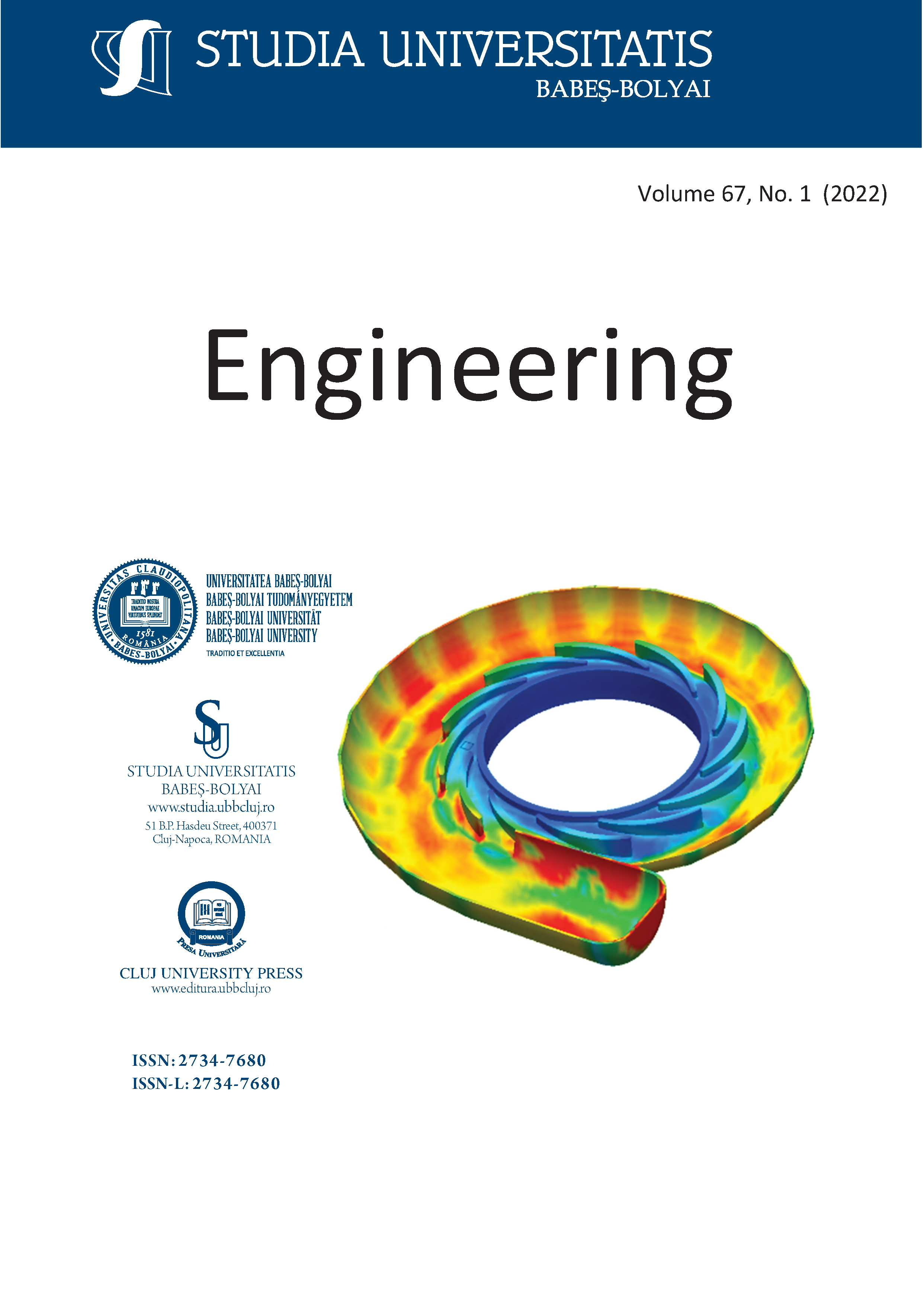 STUDIA UBB ENGINEERING, Volume 67 (LXVII), No. 1, November 2022