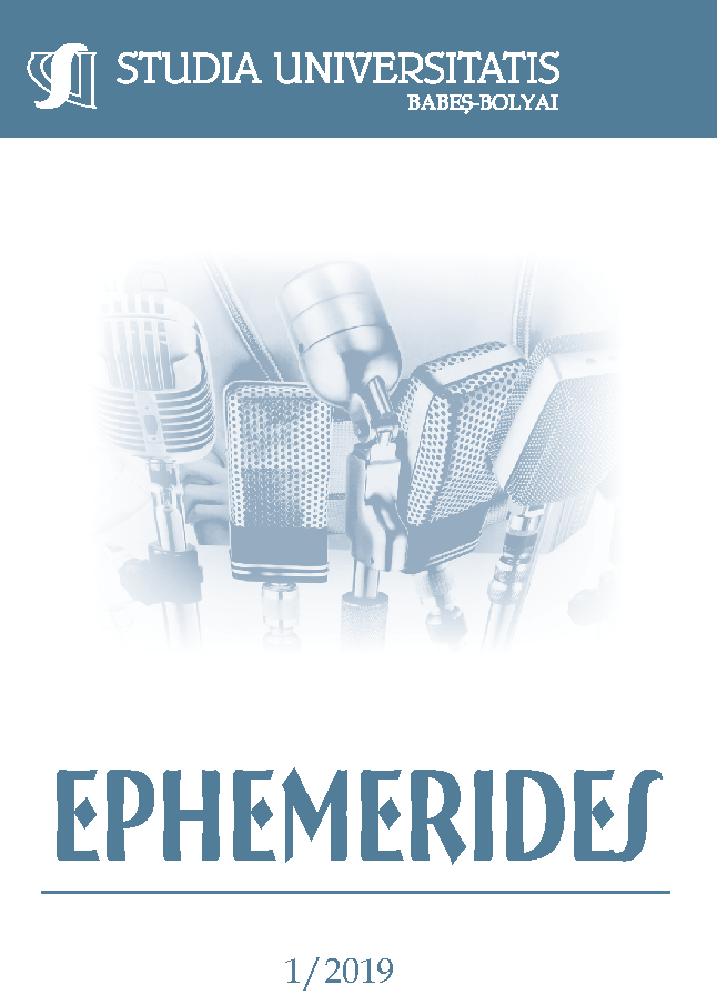 STUDIA UBB EPHEMERIDES, Volume 64 (LXIV), No. 1, June 2019