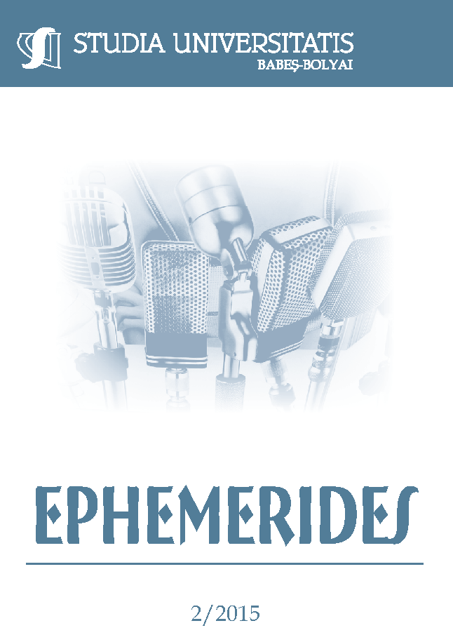 STUDIA UBB EPHEMERIDES, Volume 60 (LX), No. 2, December 2015