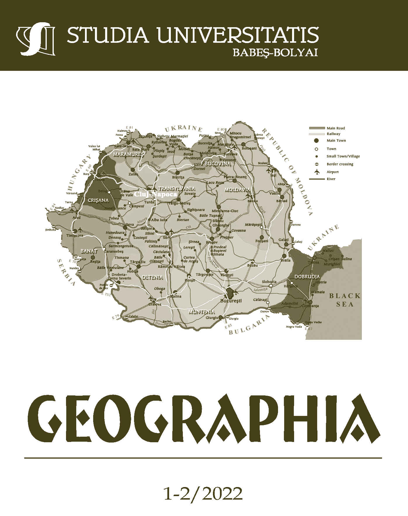 STUDIA UBB GEOGRAPHIA, Volume 67 (LXVII), No. 1-2, December 2022