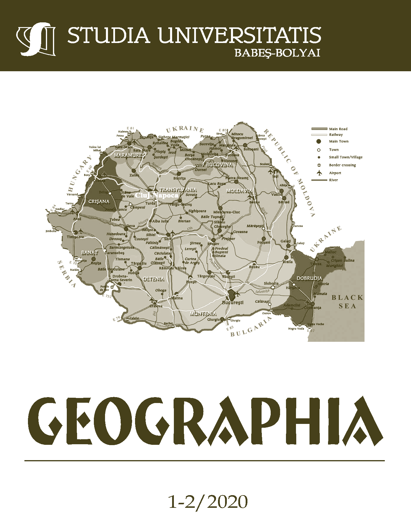 STUDIA UBB GEOGRAPHIA, Volume 65 (LXV), No. 1-2, December 2020